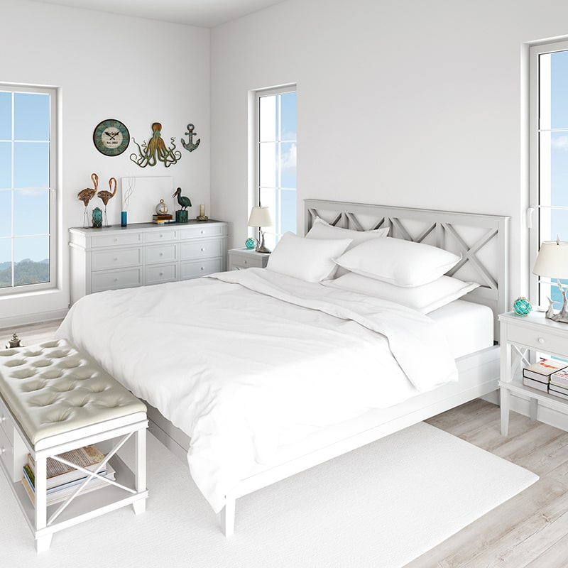 Modern White Bedroom Interior Design