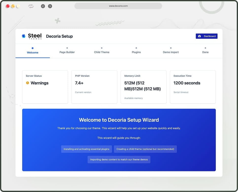 Easy Installation & Demo Import