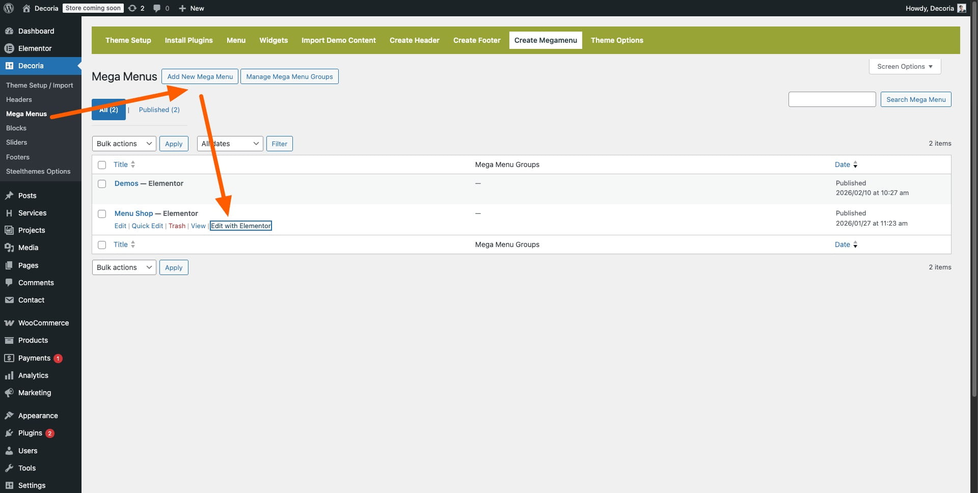 Server configuration