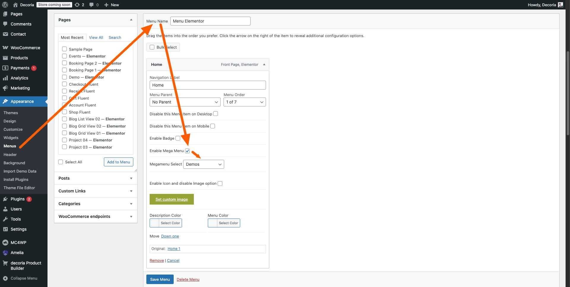 Server configuration